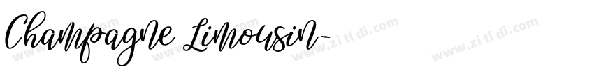 Champagne Limousin字体转换